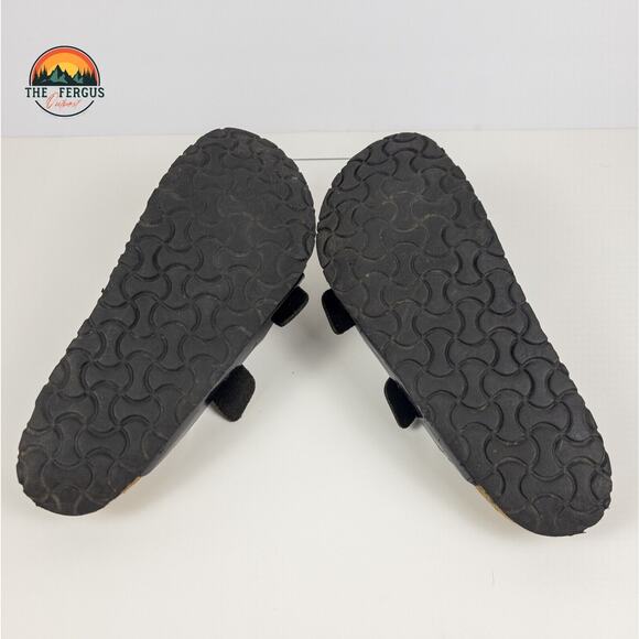 Birkenstock Black Patent Leather Arizona Two Strap Sandals Shoe Womens 9.5 UK 40 - Picture 6 of 16